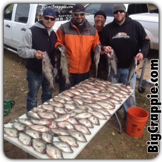 11-07-14 Hanson keepers with BIGcrappie Guides TX